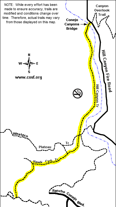 hill-canyon-hike map